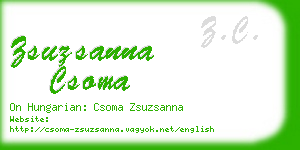 zsuzsanna csoma business card